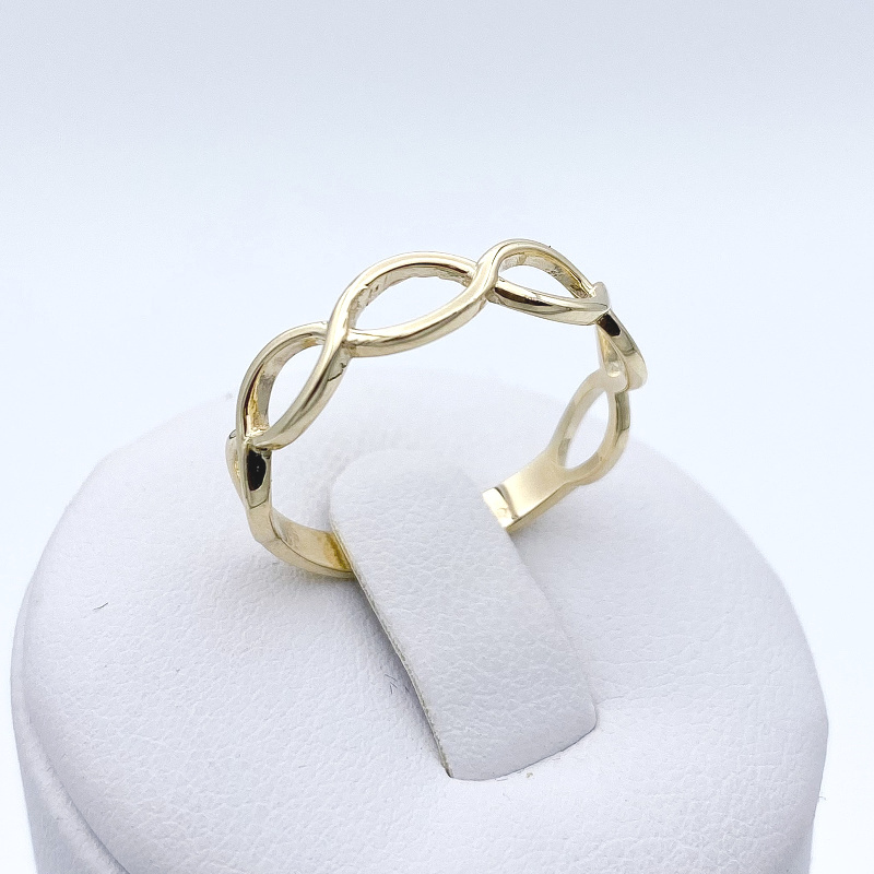 Celozlatý prsten ze žlutého zlata